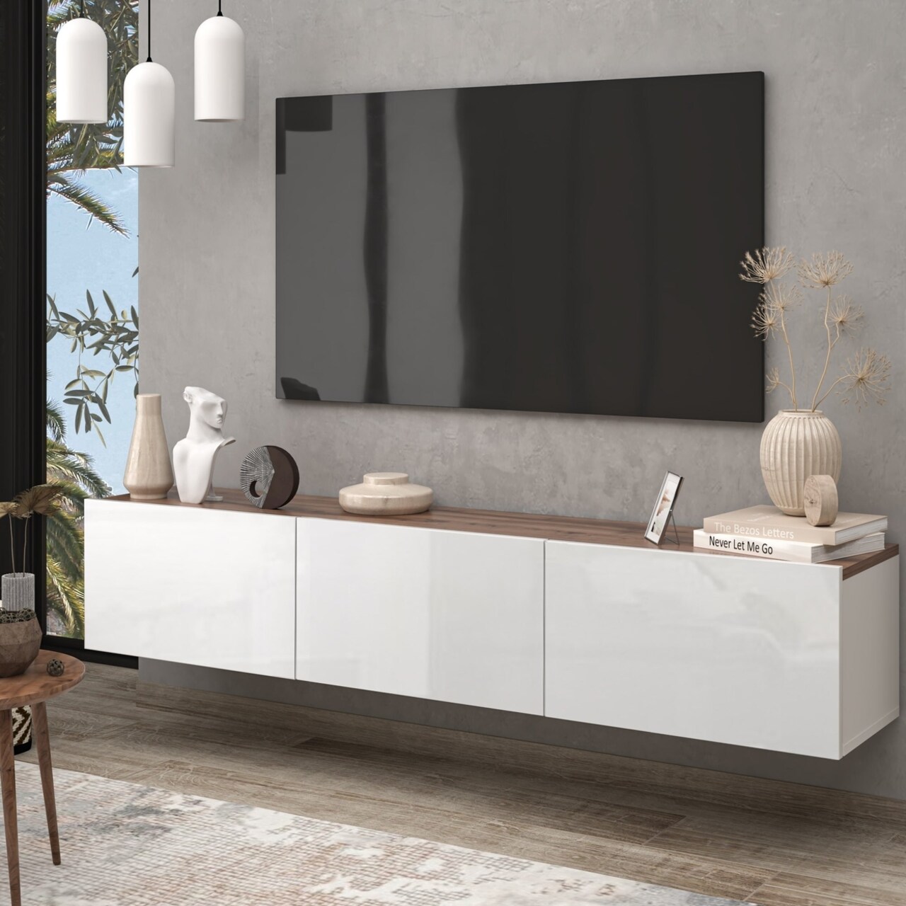 Atelier Mobili Floating TV Stand, Floating Entertainment Center, Floating TV Console, Floating Media Console, TV Stands